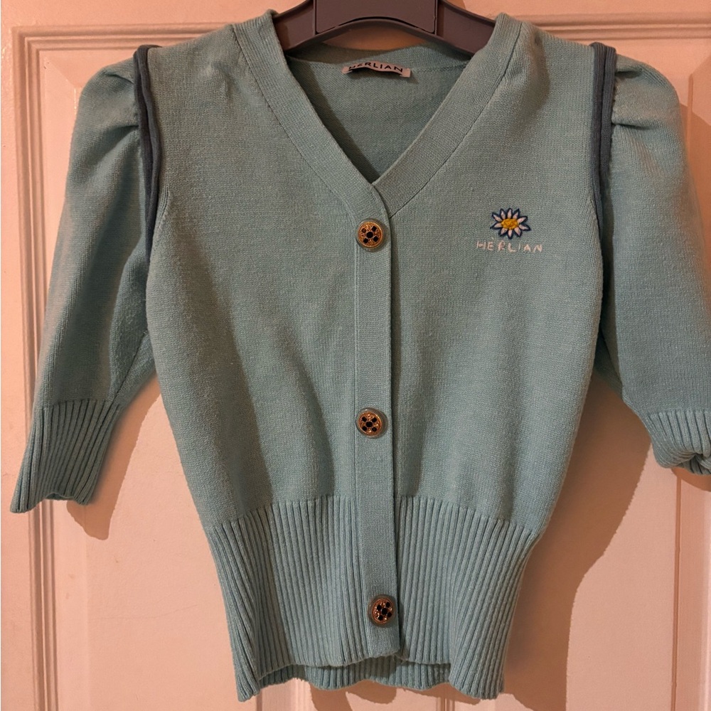 Butterly Soft Women's Turquoise Cardigan Sweater